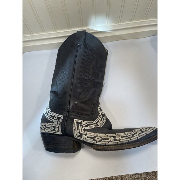 Black and White Western Boots main image 9